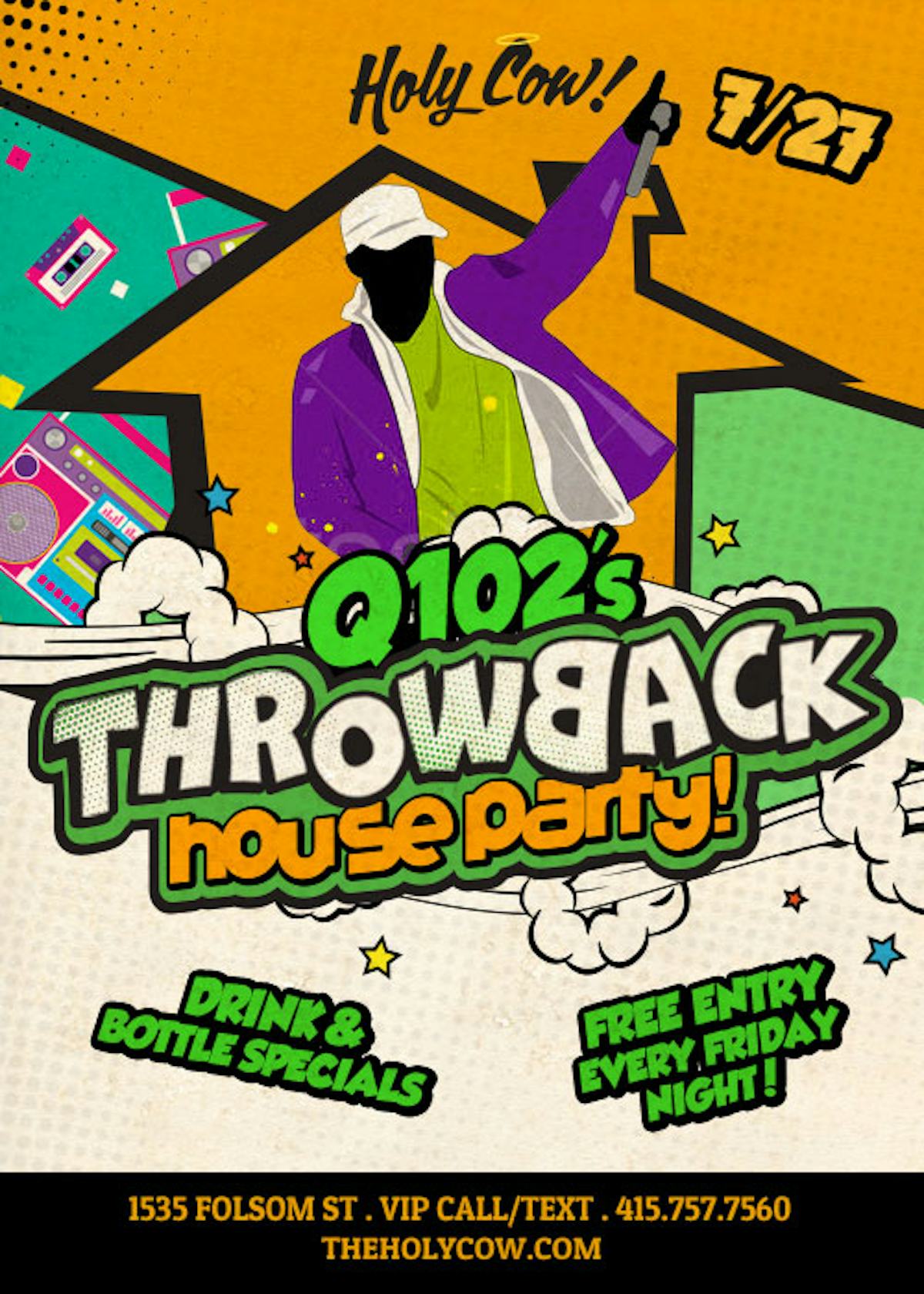 Tablelist Buy Tickets And Tables To Q102 Throwback House Party At Holy Cow