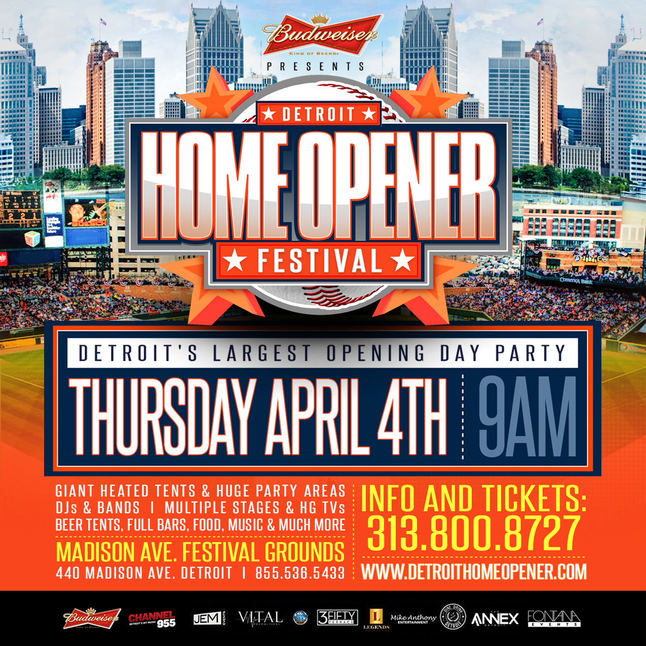 Tablelist | Buy Tickets and Tables to DETROIT HOME OPENER FESTIVAL 2019 at  Annex Private