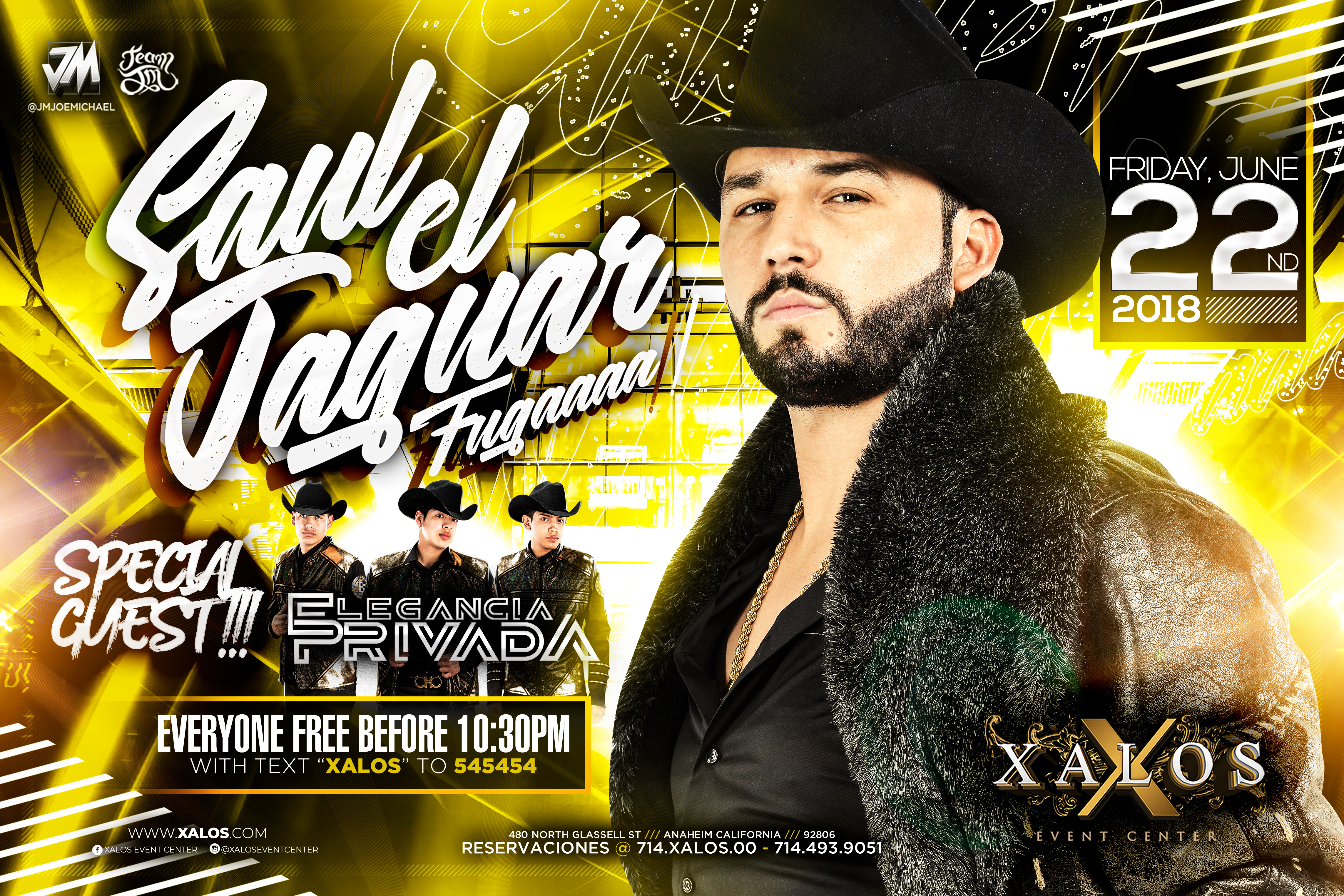 Tablelist | Buy Tickets and Tables to Saul el Jaguar at Xalos Event Center