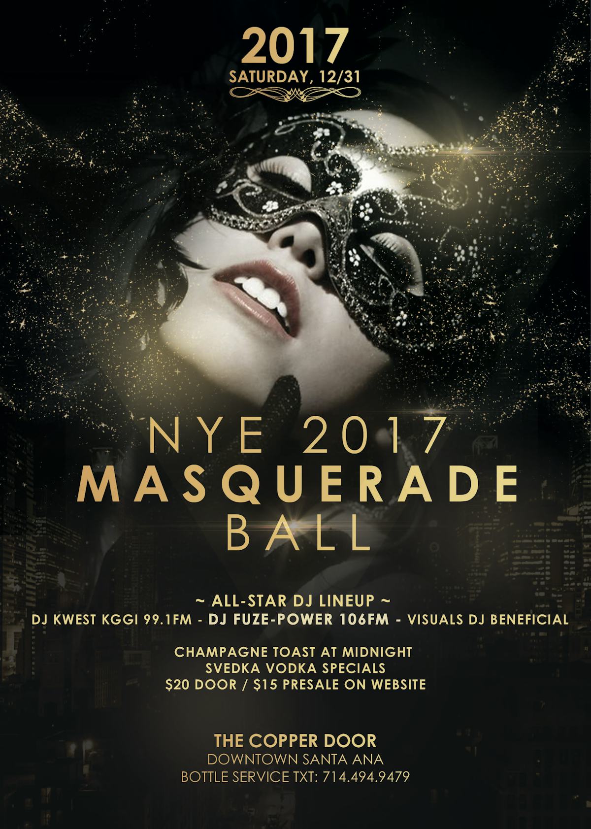 Tablelist Buy Tickets And Tables To 2017 Nye Party At The Copper